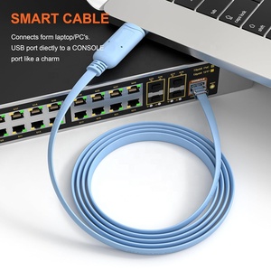 USB 2.0กับ Rj45คอนโซลแบบอนุกรมสาย1.8เมตรสำหรับเราเตอร์สวิตช์เปิดตัวผลิตในประเทศจีน USB เป็น Rj45คอนโซลเคเบิล6Ft FTDI - Product Image 3