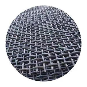 High Quality Black Manganese Steel Plain Weave Wear-Resistant Coalfield Crusher <strong>Screen</strong> for Sand Gravel Bending Included