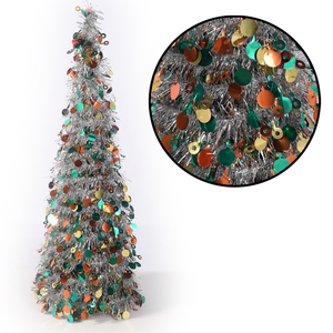 4FT, 5FT, 6FT yapay noel ağacı ışıkları ile PVC noel ağacı standı el yapımı açık dekor dekoratif - Product Image 1