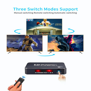 Interruptor V2.0 3x1 HDMI, con HDR + ARC 3D 4K 60Hz, compatible con HDR 4K 2.0b, 3 puertos, HDMI, entrada de señal 3 HDMI, 1 salida