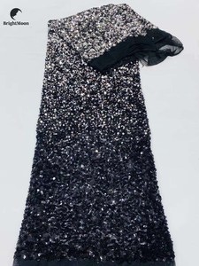 Độc Đáo Được Thiết Kế Chất Lượng <span class=keywords><strong>Sequin</strong></span> Vải 100% Polyester Thêu 5Mm Gradient <span class=keywords><strong>Sequin</strong></span> Vải Cho Ăn Mặc - Product Image 6