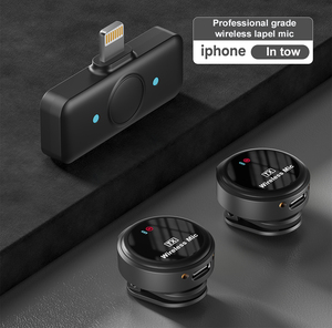 Profissional TWS Fone de ouvido sem fio Com microfone condensador lapela Para celular PC E vlog kênh đôi - Product Image 3