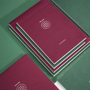 轻松书写绘图文具Cahier Cherry翻转银行记事本单行书写纸学生笔记本定制 - Product Image 1