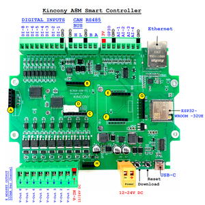 KC868-A8M ESP32 Wifi RS232 USB Ethernet Relay Module ADC DAC RF 433M <strong>Temperature</strong> <strong>Arduino</strong> IDE for Smart Home Automation MQTT