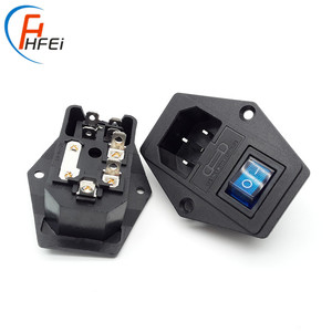 <strong>IEC</strong> C14 Ac Power <strong>Connector</strong> Socket With Fuse and Switch for Industrial Machine Male Adapter <strong>Connector</strong> - Product Image 5