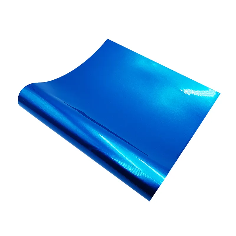 Retak resistensi metalik laut biru pembungkus mobil pembungkus mobil warna vinil bungkus mobil flim