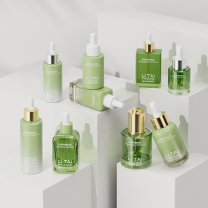 Lüks 15ml 20ml 30ml 50ml 1oz 100ml özel cam kozmetik Serum saç uçucu yağ damlalık şişesi hediye kutusu ile - Product Image 6