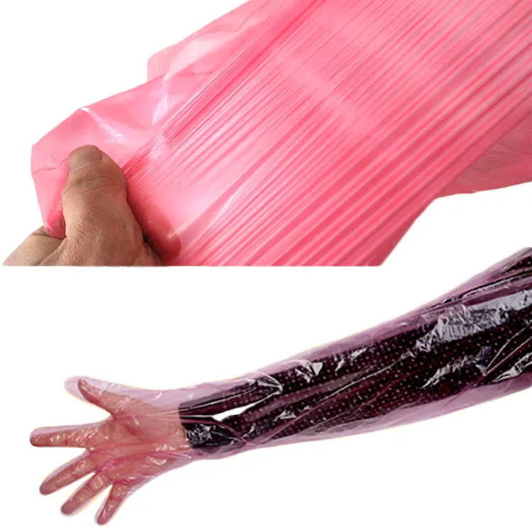 Attrezzature veterinarie A.I guanti lunghezza braccio per la mucca fecondazione artificiale zootecnia