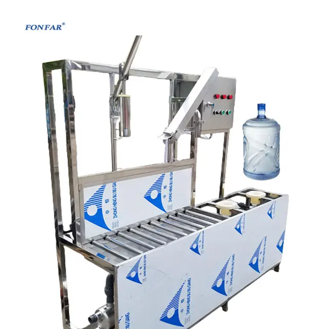 Mesin pengisi air Mineral botol, mesin pembuat botol plastik air Mineral Stainless Steel 5 galon 20L