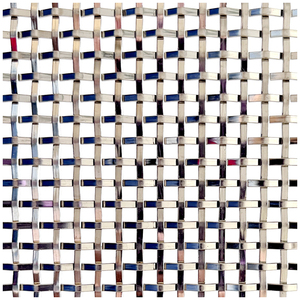 Dekoratives Draht geflecht aus Edelstahl Architekto nisches gewebtes starres Netz Designer Square Metal Screen Mesh - Product Image 1