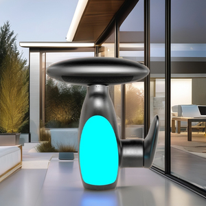 Hiện đại bốn tốc độ phổ gốm lưu vực vòi qua biên giới kéo thiết kế bầu không khí đèn nóng lạnh thác nước tính năng cho - Product Image 4