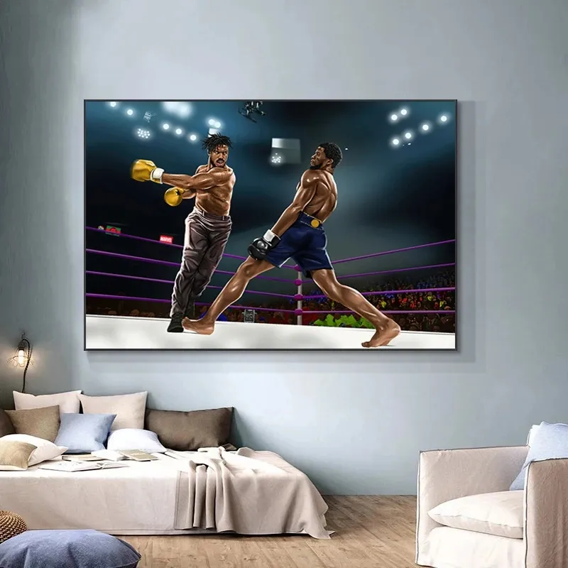 Modern Motivational Boxing Canvas Painting on The Wall Art poster stampe Inspirational Wall Pictures for Office Living Room