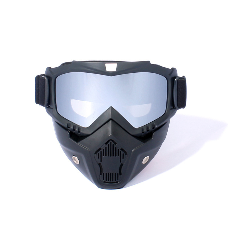 Old mask-black frame mercury