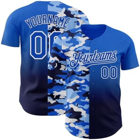 Camo-light Blue and Navy Blue