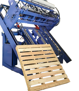 重型自动4向托盘制造机 | 物流和仓库堆垛托盘木块组装系统 - Product Image 1
