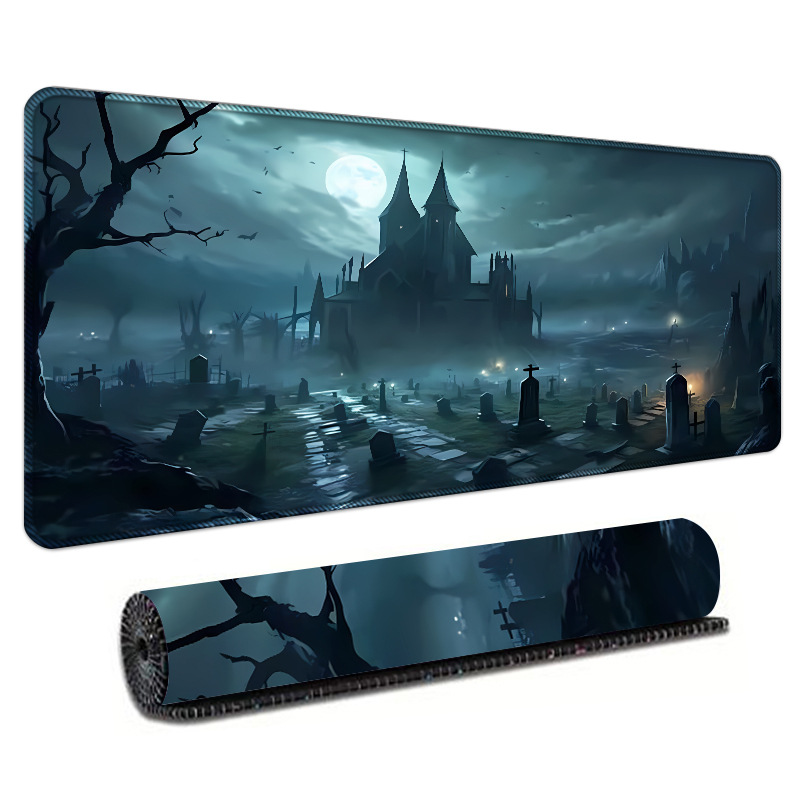 Dark Gothic Cemetery Castle