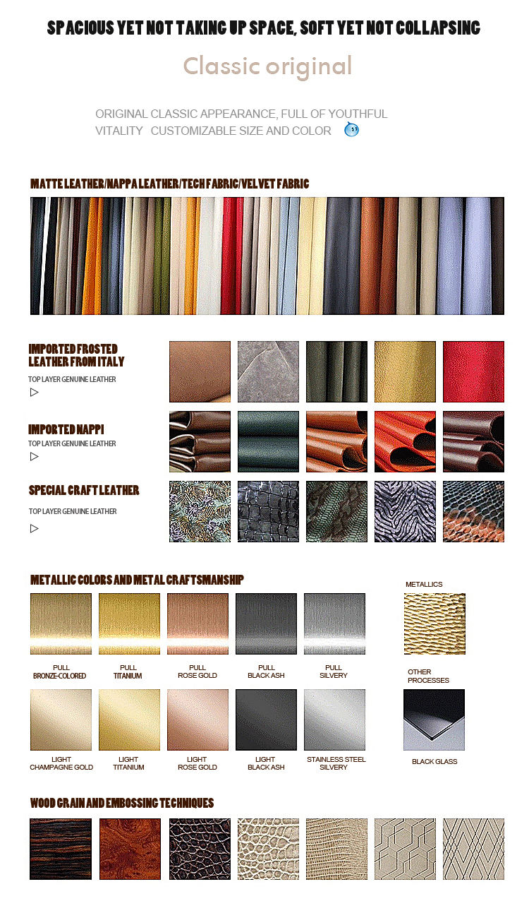 Couleur et taille adaptées aux besoins du client