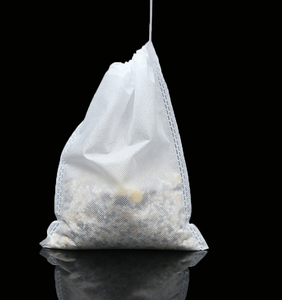 Bolsas de té redondas biodegradables, diferentes formas, con cadena y etiquetas