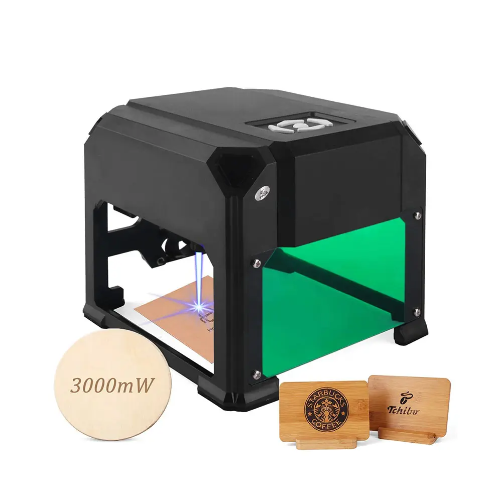 Lingyue 3W लेजर प्रिंटर उकेरक मशीन के लिए धातु अंकन शीर्ष निर्माता लेजर लकड़ी उत्कीर्णन मशीन