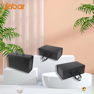 Retail Candle Boxes Cardboard Cake Packaging Box Bakery with Handle for Home Unique Unwrapping <strong>Experiences</strong> Black <strong>Gift</strong> Boxes - Product Image 2