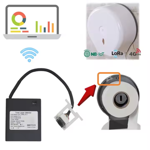 Dispensador de papel higiénico inteligente inalámbrico montado en la pared ABS Dispensador de papel higiénico conectado a la red TCP - Product Image 2