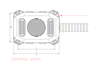 带定向闪光和倒车报警器的多功能报警系统 - Product Image 5