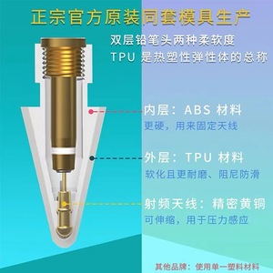 2B/hb for Apple Pencil第1世代および第2世代のIPadニードルミュートオリジナル交換用 - Product Image 3
