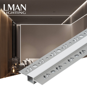Yüzey montaj Led alüminyum profil işık gömme kanal alçı ekstrüzyon lineer Led şerit işık - Product Image 1