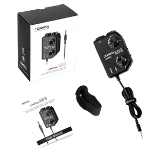 COMICA LINKFLEX AD3 Mezclador de preamplificador de audio de dos canales XLR/3,5mm/6,35mm/Adaptador/Interfaz para cámara y teléfono inteligente - Product Image 6