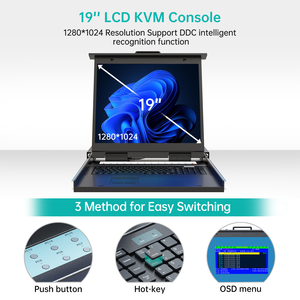 19&quot; IP Rack <strong>KVM</strong> Console Drawer 16 in 1 Out VGA,MT-VIKI Factory 19 Inch 16 Port <strong>LCD</strong> IP <strong>KVM</strong> <strong>Switch</strong> - Product Image 6