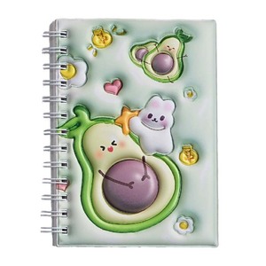 B6 Spiral Soft Cover Fruits and Rabbit <strong>Notebook</strong> with Colored Loose-leaf Paper Student Horizontal Line <strong>Exercise</strong> Book 80 Sheets - Product Image 2