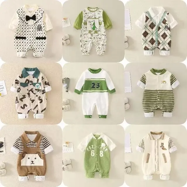 Macacão de bebê de algodão para bebês recém-nascidos, macacão de verão para meninos e meninas, 5 unidades por atacado, roupas infantis para bebês
