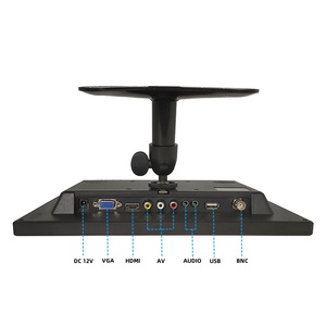 Monitor de computadora Monitor Lcd de 13,3 pulgadas con HD Vga Av Tv Bnc Monitor de pantalla ancha de entrada para Cctv o Pc
