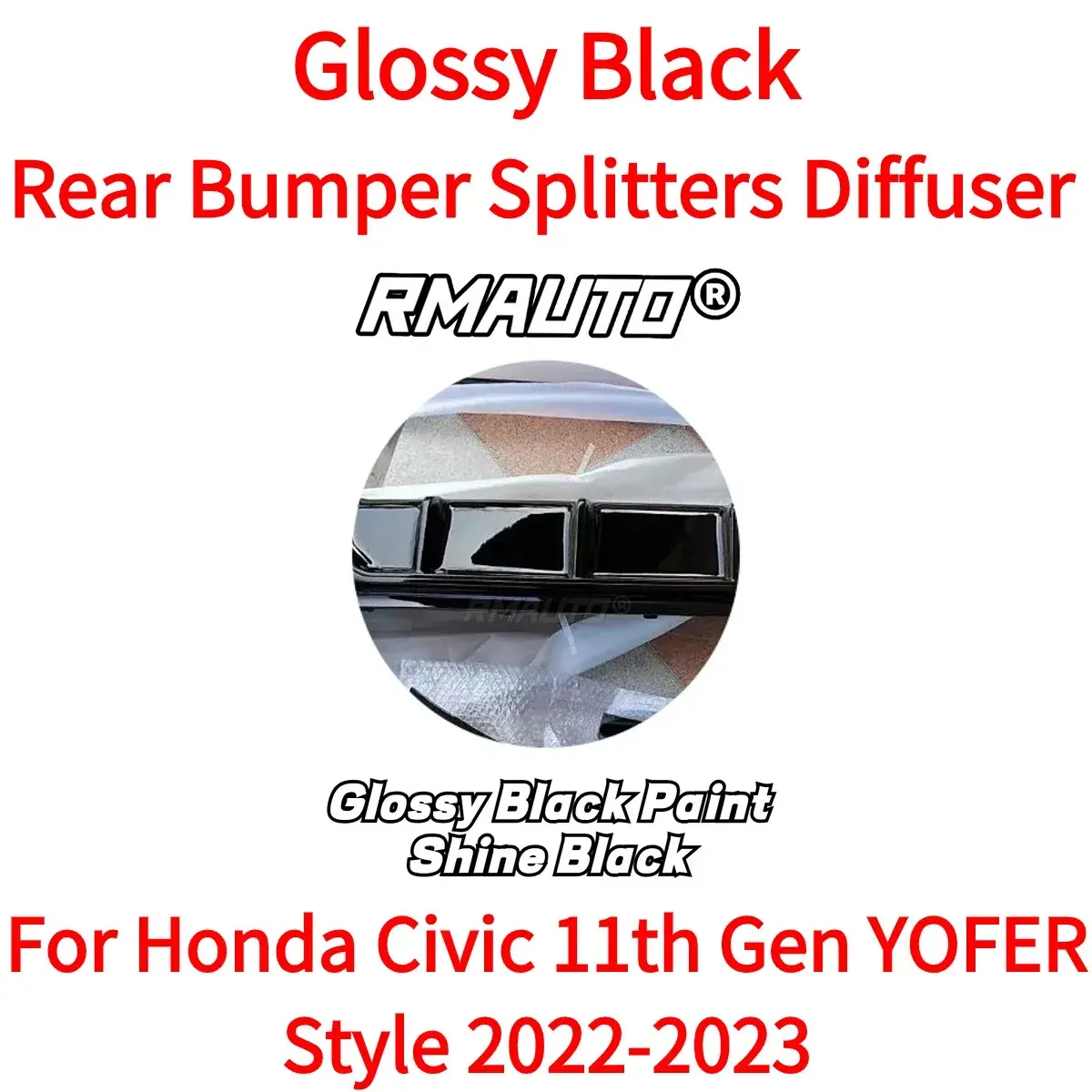 Couverture arrière brillante