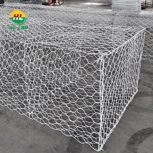 Canestro esagonale pesante della maglia del gabbione PVC-rivestito per la banca del fiume o la parete della roccia tessuta con il filo di ferro d'acciaio galvanizzato tagliato a misura - Product Image 6