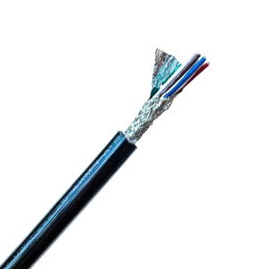 Thermoplastic Polyurethane TPU PUR PU Double Sheathed Shielded Towline Cable 3 Core 0.25mm2 <strong>0.5mm2</strong> square <strong>Wire</strong> for Drag Chain - Product Image 2