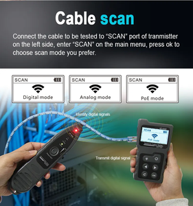 NF-8209 Multi-Functional Power Over Ethernet <strong>Network</strong> Wiremap Tester LCD Backlight Cable Continuity Digital signal <strong>Network</strong> Tester - Product Image 3