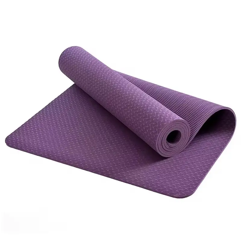 Colchoneta de Yoga de goma natural TPE/PVC/EVA/NBR de buena calidad, fabricación en fábrica, esterilla de yoga flexible de forma personalizada de alta densidad