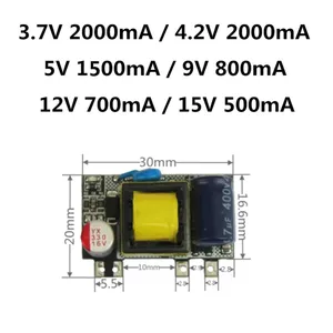 Ac-dc 3.7V / 4.2V 2000mA/5v 1700mA 9V 800mA 8.5W低纹波开关电源模块ac-dc隔离输入模块 - Product Image 2