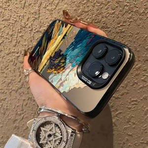 เคสโทรศัพท์จับแพะชนแกะ Art V-Van G-Gogh เคสโทรศัพท์สีเงิน IMD สำหรับ iPhone 17 16 15 14 13 12 11 Pro Max PLUS - Product Image 4