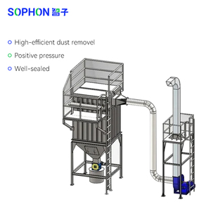 SOPHON工業用エアフィルターダストセパレーター装置負圧真空粉末サイクロンダストコレクターシステム - Product Image 3