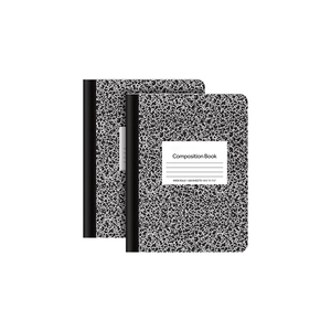 Cuaderno de composición con patrón de mármol, cuaderno escolar de composición de libro de notas estacionario para estudiantes multicolor - Product Image 1