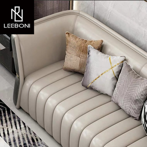 Hiện đại đơn giản Thiết kế nội thất phòng khách màu xanh lá cây 3 chỗ ngồi mô hình sofa - Product Image 5