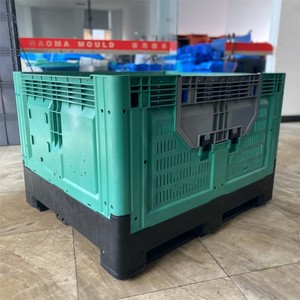 810 Heavy Duty Logistics Ventilation Plastic Pallet Box Large <strong>Stackable</strong> Collapsible Pallet Boxes for Vegetables and Fruit - Product Image 3