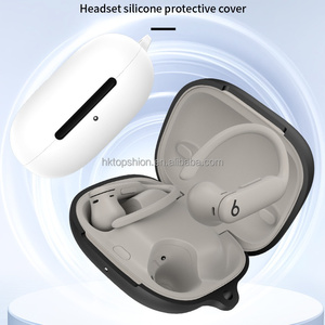 Beats Powerbeats Pro 2 için kılıf kapak anahtarlık ile, silikon darbeye kulaklık kollu koruyucu kapak için Powerbeats power - Product Image 4