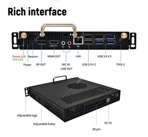 Nueva llegada OPS PC H510 Core I3 I5 I7 OPS Mini PC 10th 11th SDD computadora integrada 128G 256G 512G computadora OPS para Panel inteligente