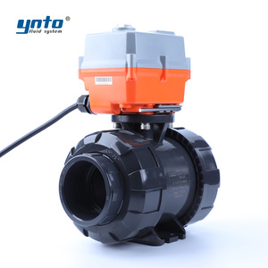Kompakt PPH elektrikli DN65 Trunnion küresel vana üreticisinin Upvc/PPR su ve gaz kontrolü için gerçek aktüatör - Product Image 2