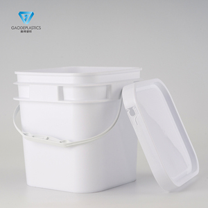 Fabbrica diretta 5L secchio quadrato di plastica con manico a tenuta stagna-coperchio a scatto contenitore per prodotti chimici alimentari inchiostri olio-OEM personalizzabili - Product Image 3
