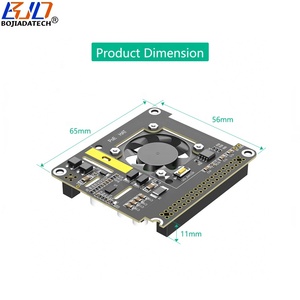38V-57V DC <strong>Input</strong> POE Hat 40PIN GPIO <strong>5V</strong> 5A 25W Output With Cooling Fan for <strong>Raspberry</strong> <strong>Pi</strong> 5 &amp; Support Official Case - Product Image 2