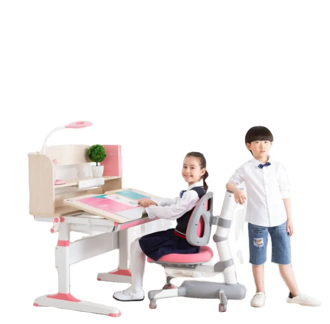 GMYD F90 HOT SALE Lovely Study Table Folding Kids Writing Table and chair set